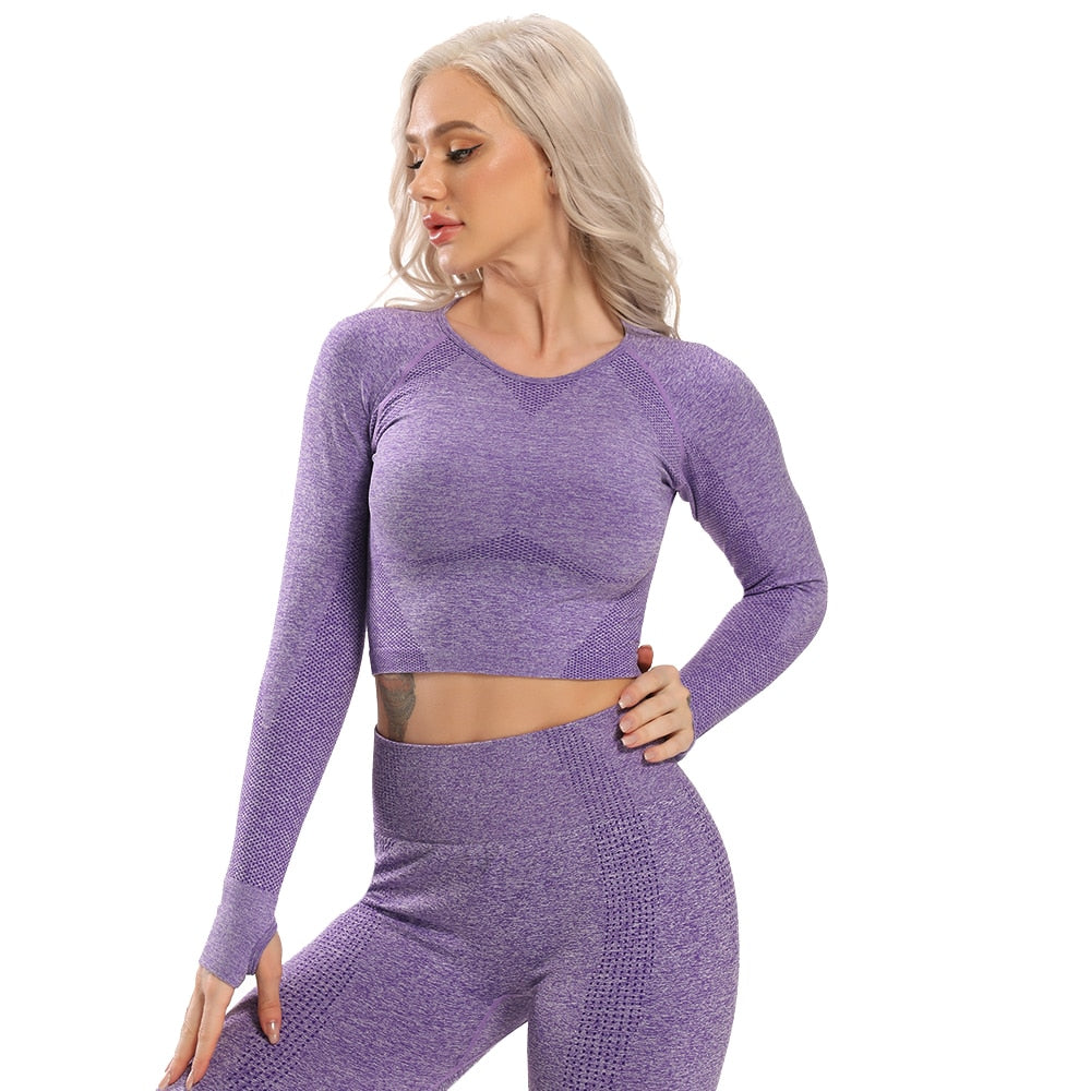 Yoga Top Long Sleeve Set